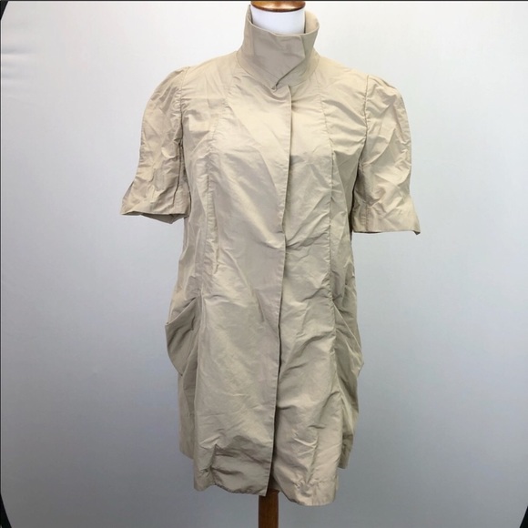 Marni Jackets & Blazers - Marni Short Sleeve Trench Coat Sz 42 Snap Front